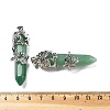 Natural Green Aventurine Big Pointed Pendants G-A172-16M-3