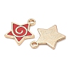 Alloy Enamel Pendants ENAM-G235-15G-05-2