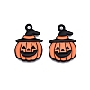 Halloween Theme Spray Painted Alloy Enamel Pendants LS-ENAM-T020-09A-2