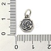 925 Sterling Silver Flower Charms with Jump Rings and 925 Stamp LS-STER-M021-02AS-02-3