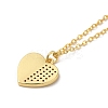 Brass Enamel with Rhinestone Pendant Necklace LS-NJEW-Q320-01B-G-3