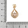 Brass Micro Pave Cubic Zirconia Pendants KK-E795-19KCG-01-3