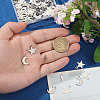 120Pcs 3 Styles Stainless Steel Pendants STAS-CA0002-43-3