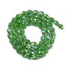 Transparent Electroplate Glass Beads Strands EGLA-N013-T6mm-B14-2