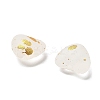 Frosted Transparent Acrylic Beads OACR-F013-10-2