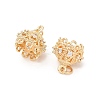 Brass Micro Pave Cubic Zirconia Multi-Strand Links KK-B133-06G-02-2