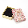 Flower Pattern Cardboard Jewelry Packaging Box CBOX-L007-007B-2