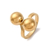 304 Stainless Steel Adjustable Cuff Rings for Women RJEW-B131-03A-3