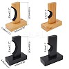 Wood Baseball Softball Bat Rack Kits with Felt Liner ODIS-GA0001-03-2