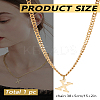 1Pc 304 Stainless Steel Letter Pendant Necklaces NJEW-LP0001-33X-G-2