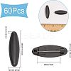 60Pcs Plastic Oval Lapel Pins JEWB-CA0001-21-2