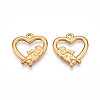 304 Stainless Steel Pendants STAS-N109-40G-1