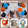 3Pcs Wooden Animal Themed Safety Eye Clamps AJEW-WH0348-492-6