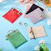 6Pcs 6 Colors Imitation Leather Jewelry Storage Zipper Bags ABAG-TA0001-72A-8