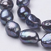 Natural Pearl Beaded Necklaces NJEW-P149-01B-01-3