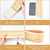 2Pcs Foam 3D Self-Adhesive Waterproof Wallpaper Border DIY-GF0010-19D-6