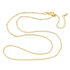 1.5MM Brass Ball Chain Necklaces NJEW-Z097-03G-4