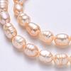 Natural Cultured Freshwater Pearl Beads Strands PEAR-R064-19-4