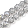 Crackle Czech Pressed Glass Beads GLAA-I061-17-1
