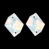 Mocha(MK) Irregular Rhombus Sew on Rhinestone RGLA-G019-01E-2