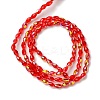 Transparent Electroplate Glass Beads Strands GLAA-K064-04A-AB01-2