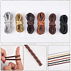 5M 3-Ply PU Leather Braided Cord LC-GF0001-12B-5