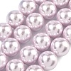 Electroplated Shell Pearl Beads Strands BSHE-G041-16mm-06-1