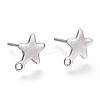 Non-Tarnish 304 Stainless Steel Stud Earring Findings LS-STAS-K212-05P-1
