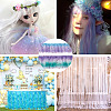 4M 2 Style  Gradient Color Pleated Polyester Trim DIY-CW0001-32-10