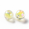 Transparent Acrylic Beads TACR-S152-15B-SS2105-2