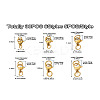 30Pcs 6 Styles 304 Stainless Steel Lobster Claw Clasps STAS-TA0001-83G-21