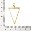 304 Stainless Steel Open Back Bezel Pendants STAS-Z091-05G-04-3