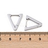 304 Stainless Steel Triangle Hoop Earrings EJEW-P324-01P-5