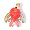 304 Stainless Steel with Enamel Pendants SA-OY001-32G-1