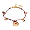 304 Stainless Steel Charms Bracelets BJEW-C114-10G-4