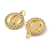 Brass Micro Pave Cubic Zirconia Pendants KK-C092-19A-G-2