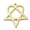 304 Stainless Steel Pendants STAS-B054-07G-1