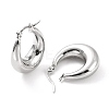 304 Stainless Steel Chunky Hoop Earrings for Women EJEW-F280-06B-P-1
