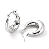 Non-Tarnish 304 Stainless Steel Chunky Hoop Earrings for Women EJEW-F280-06B-P-1