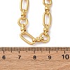 Ion Plating(IP) 304 Stainless Steel Oval & Ring Link Chain Necklaces for Women LS-NJEW-D056-02G-3