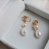 Pearl Clip-on Earrings Tassel Earrings Vintage Ear Cuff Luxury Retro Jewelry YG6221-2-1