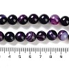 Natural Striped Agate/Banded Agate Beads Strands G-Z060-A01-C12-5