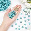 10 Strands Synthetic Turquoise Beads Strands G-OC0002-12-3