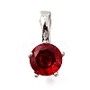 Brass Micro Pave Cubic Zirconia Charms KK-D356-05C-P-1
