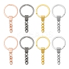 12Pcs 4 Colors Iron Split Key Rings IFIN-FS0001-09-1