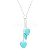 Alloy & Synthetic Turquoise Pendant Necklaces for Women FS-WGFCE16-08-2