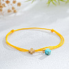 Synthetic Turquoise Bead Charm Bracelets IR3268-3-1