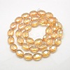 Faceted Electroplate Crystal Glass Oval Beads Strands EGLA-F058B-10-2