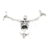 Tibetan Style Alloy Connector Charms AL-CBA1C07-02AS-1