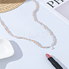 1Pc Glass Rondelle Beaded Necklaces NJEW-LP0007-23J-3